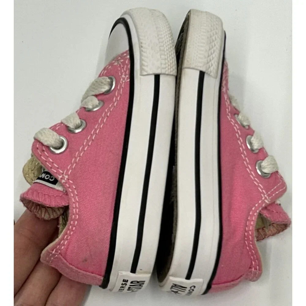 Converse All Star Chuck Taylor Low Sneakers Shoes Size 3 BABY Pink Streetwear